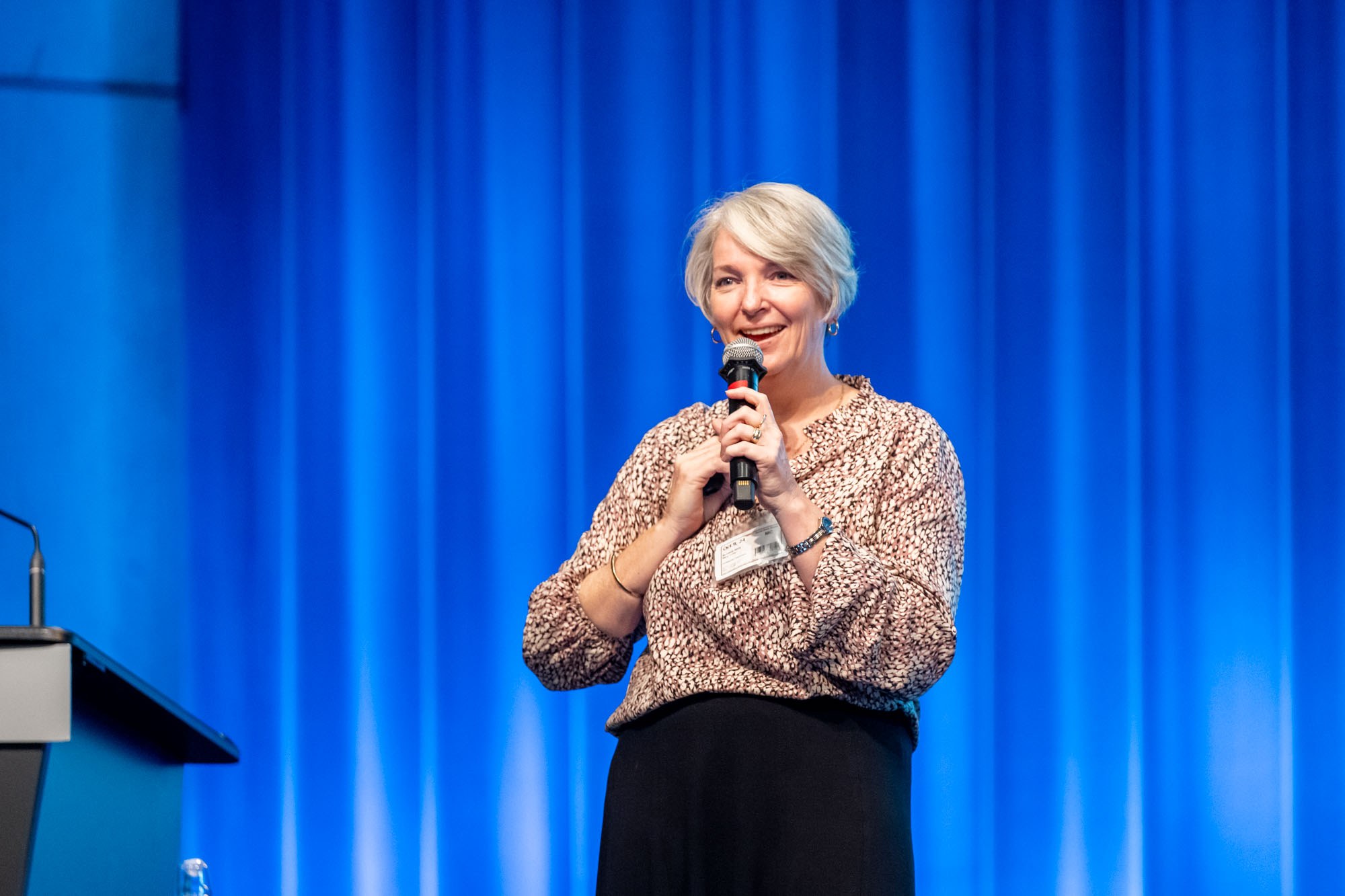 Cathy Riley speaking at Global Data Facility Workshop