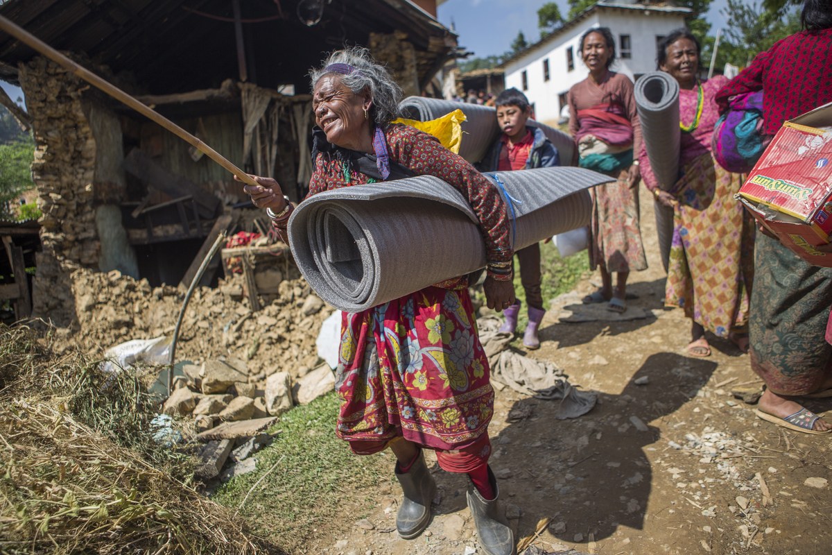 Nepal earthquake aftermath, 2015