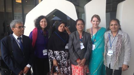 Nepal delegation at the UK Girls' Summit